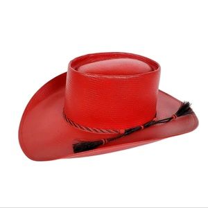 Larry Mahan Milano Hat Co 10X Red women's straw
Cowgirl Hat